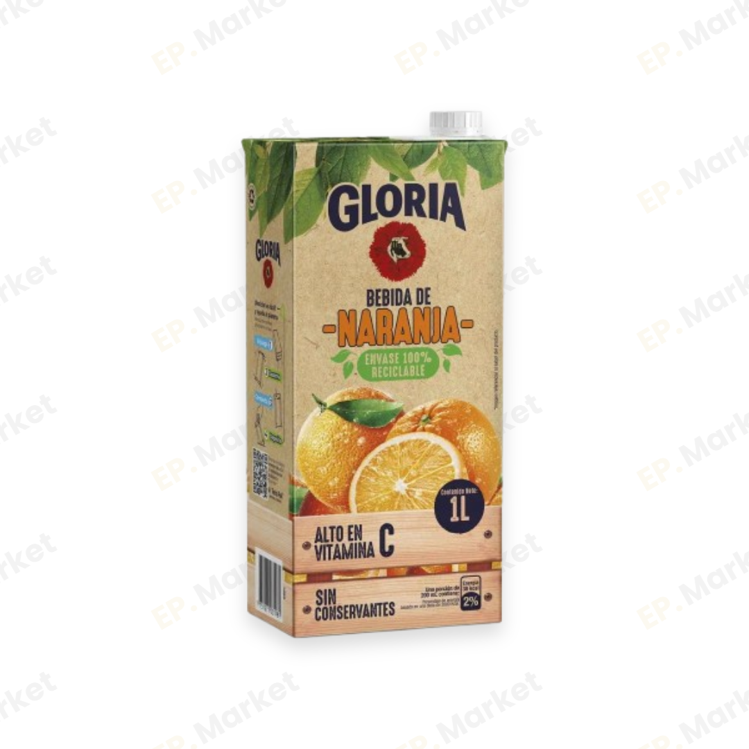 Bebida Gloria Naranja 1L